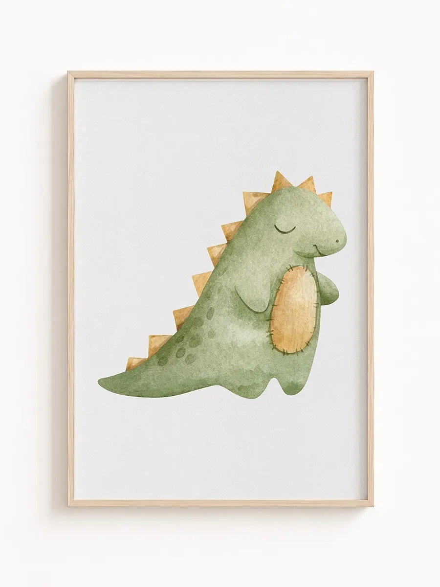 Plakat dziecięcy Dinuś– Kolekcja Boho